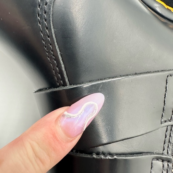 NEW Dr. Martens Jaimes Buckle Chelsea Unisex Boot Black Smooth Sz 6W/5M - Picture 4 of 12